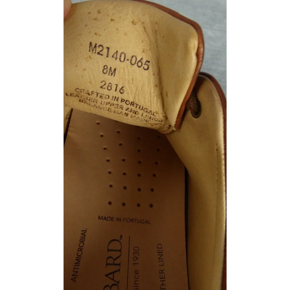 Samuel Hubbard Market Cap Shoes Mens 8 M Brown Whiskey Leather Oxford Casual
